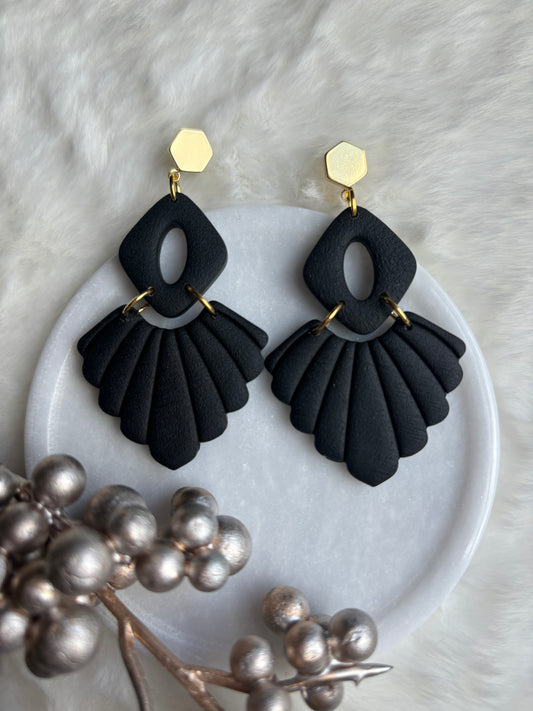 Black Statement Earrings